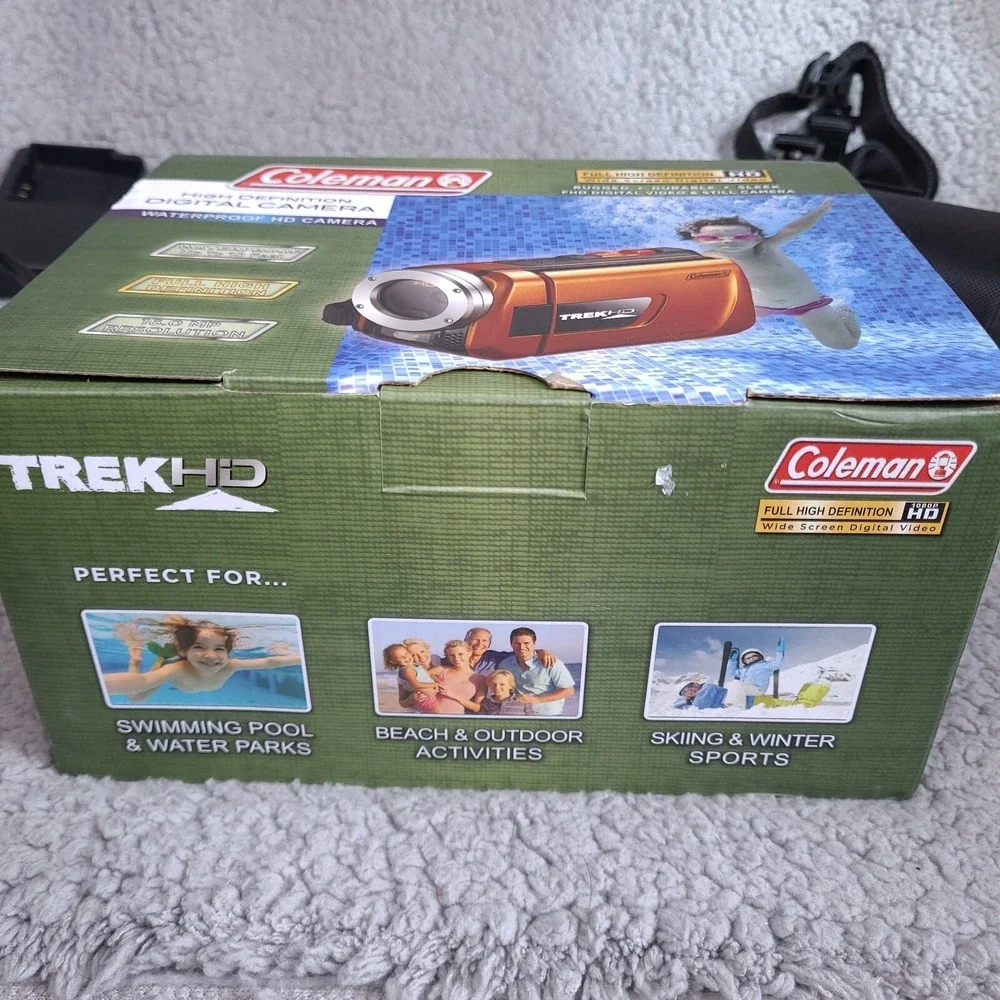 Coleman CVW16HD Camcorder 1080p Video TrekHD Waterproof Digital Camera 16MP‎